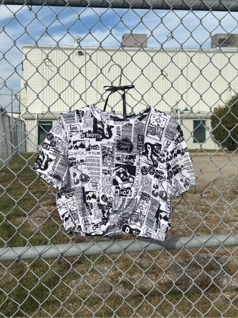 SWS Newspaper Crop Tee